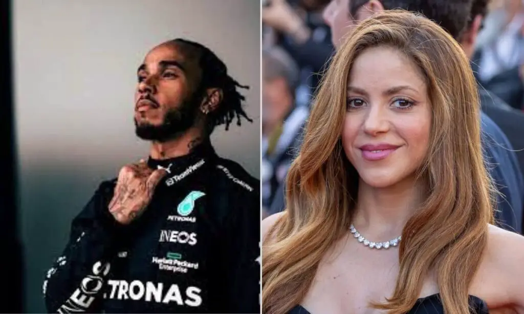 Lewis Hamilton and Shakira